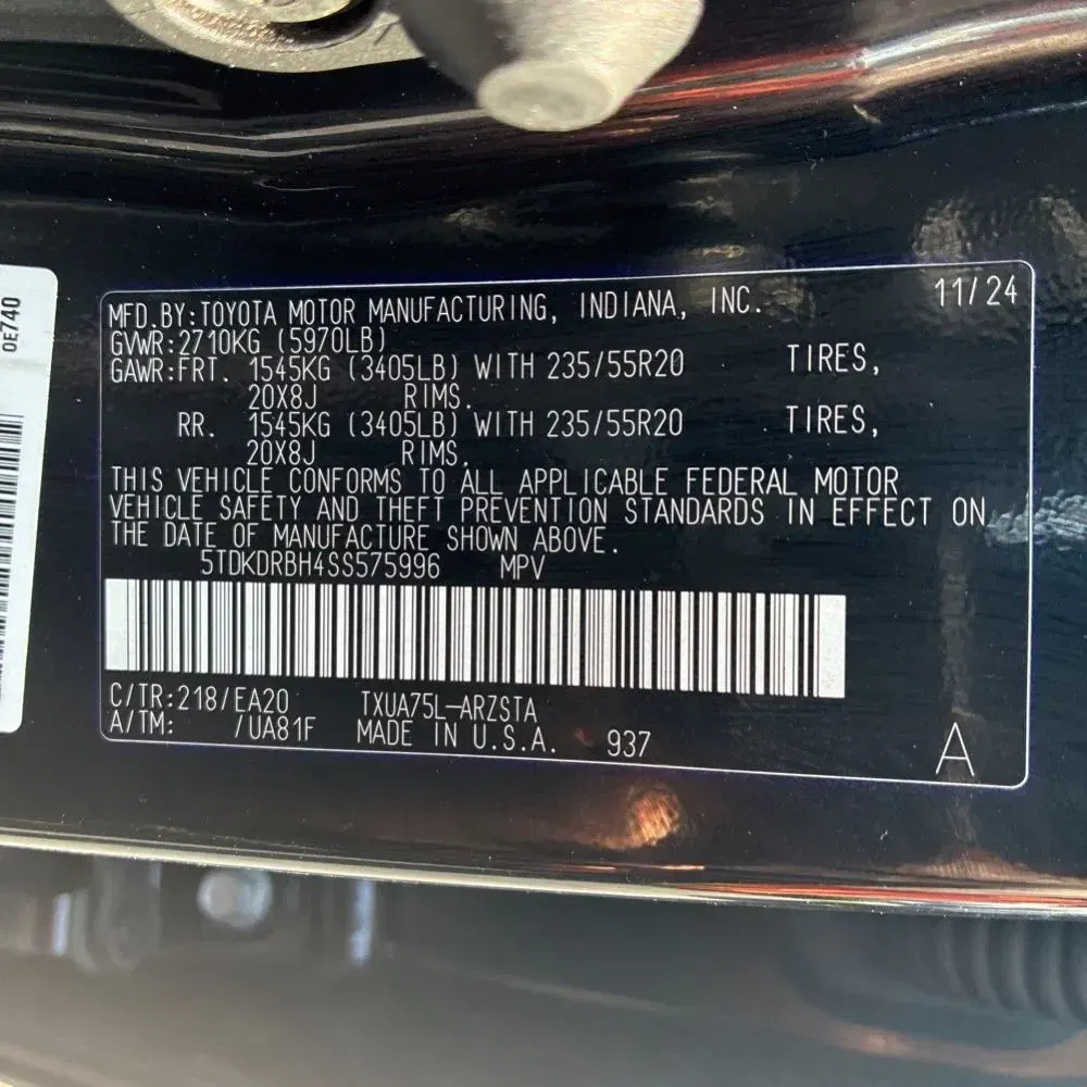 2025 Toyota Highlander XSE