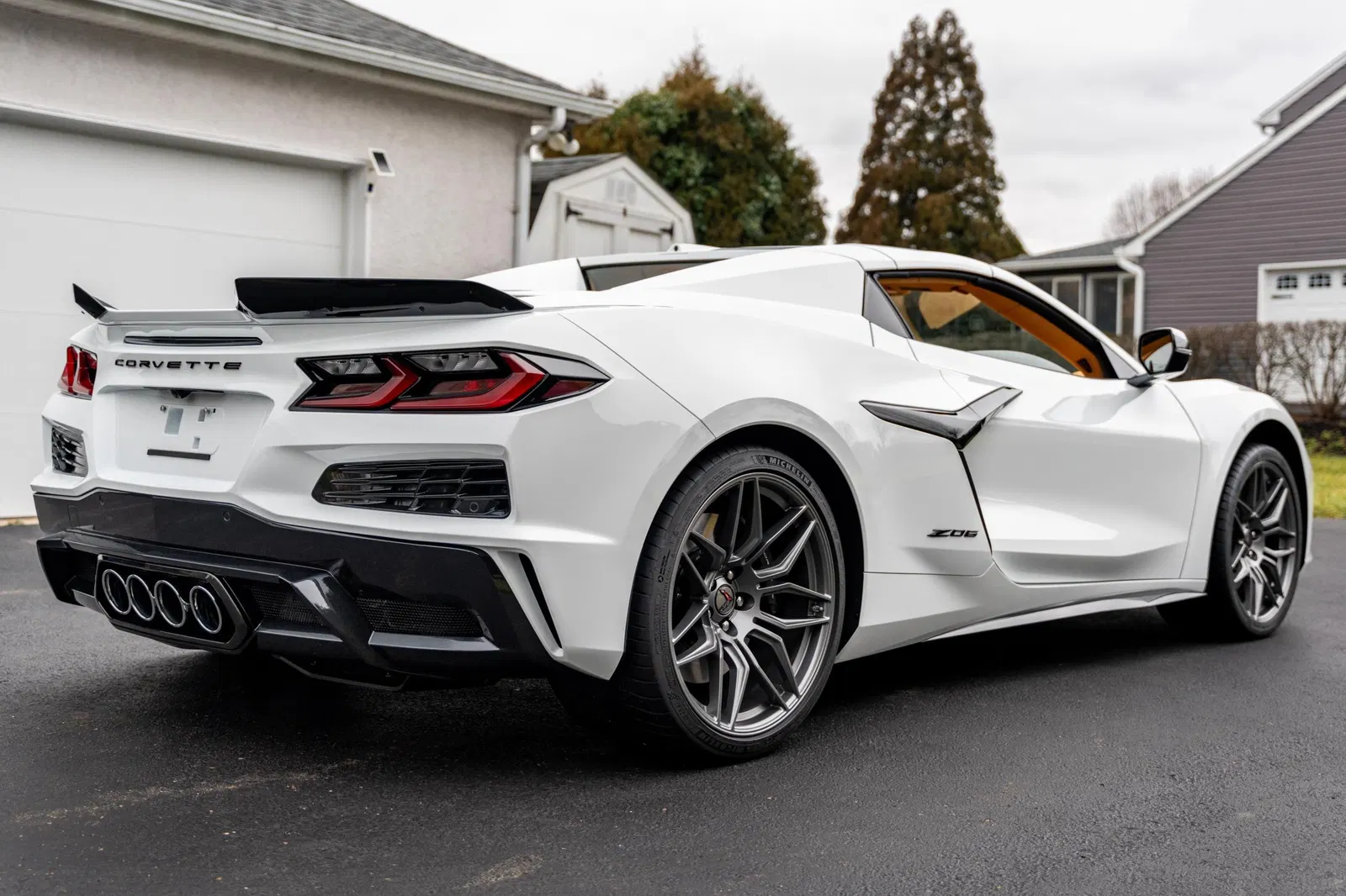2023 Chevrolet Corvette Z06 Convertible - ~200 Miles, 670-hp LT6 V8, 3LZ Trim, Arctic White