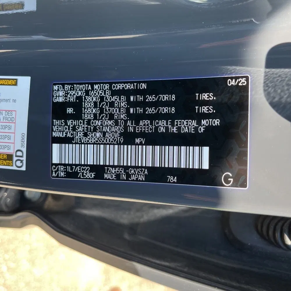 2025 Toyota 4Runner TRD Pro HV