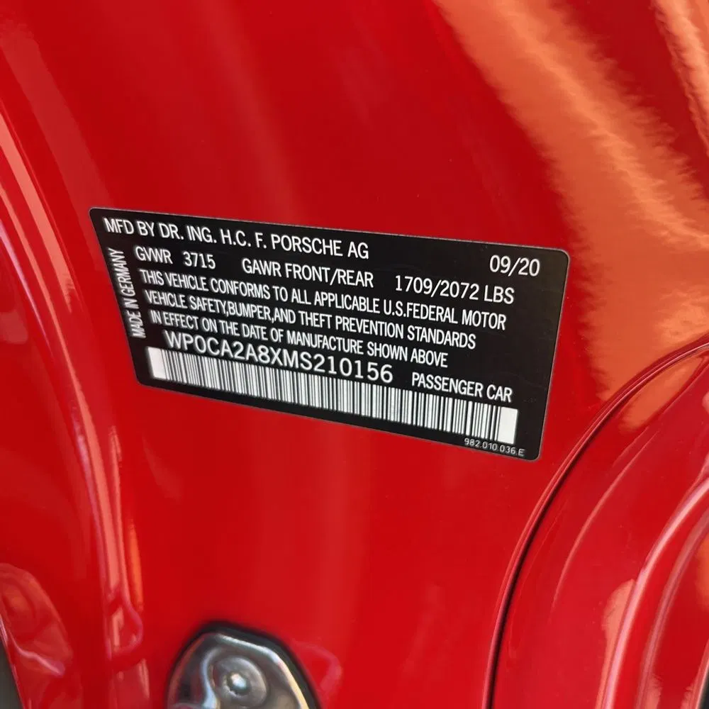 2021 Porsche 718 Boxster Base