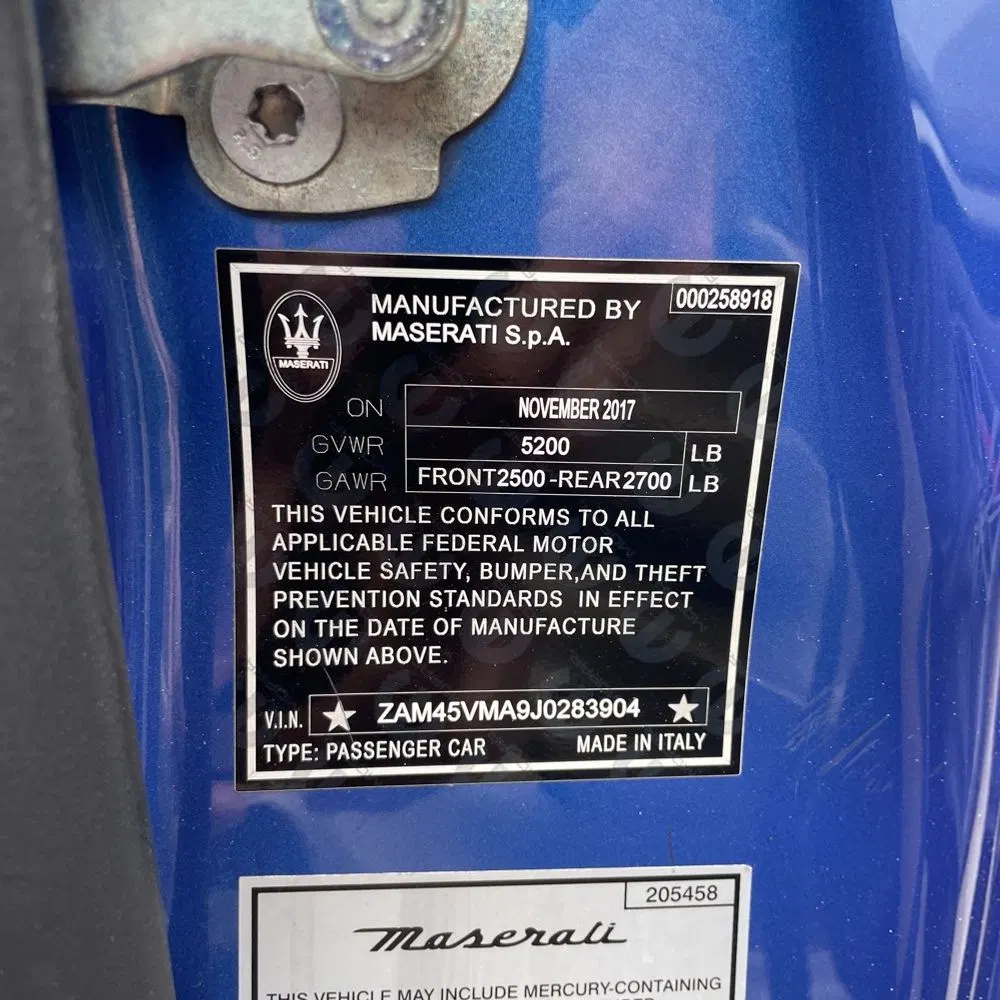 2018 Maserati GranTurismo Base