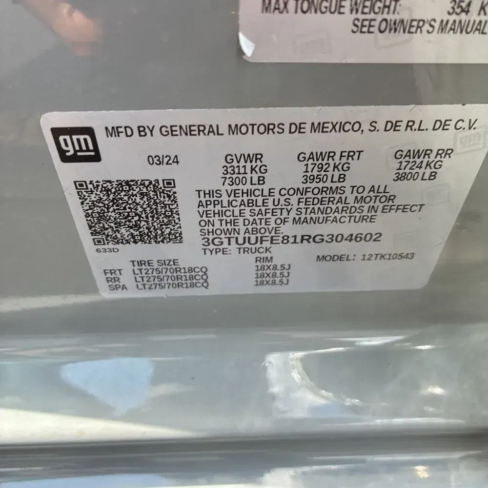 2024 GMC Sierra 1500 AT4X