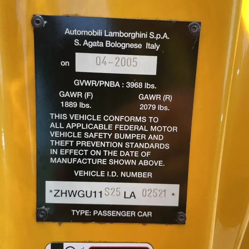 2005 Lamborghini Gallardo Base