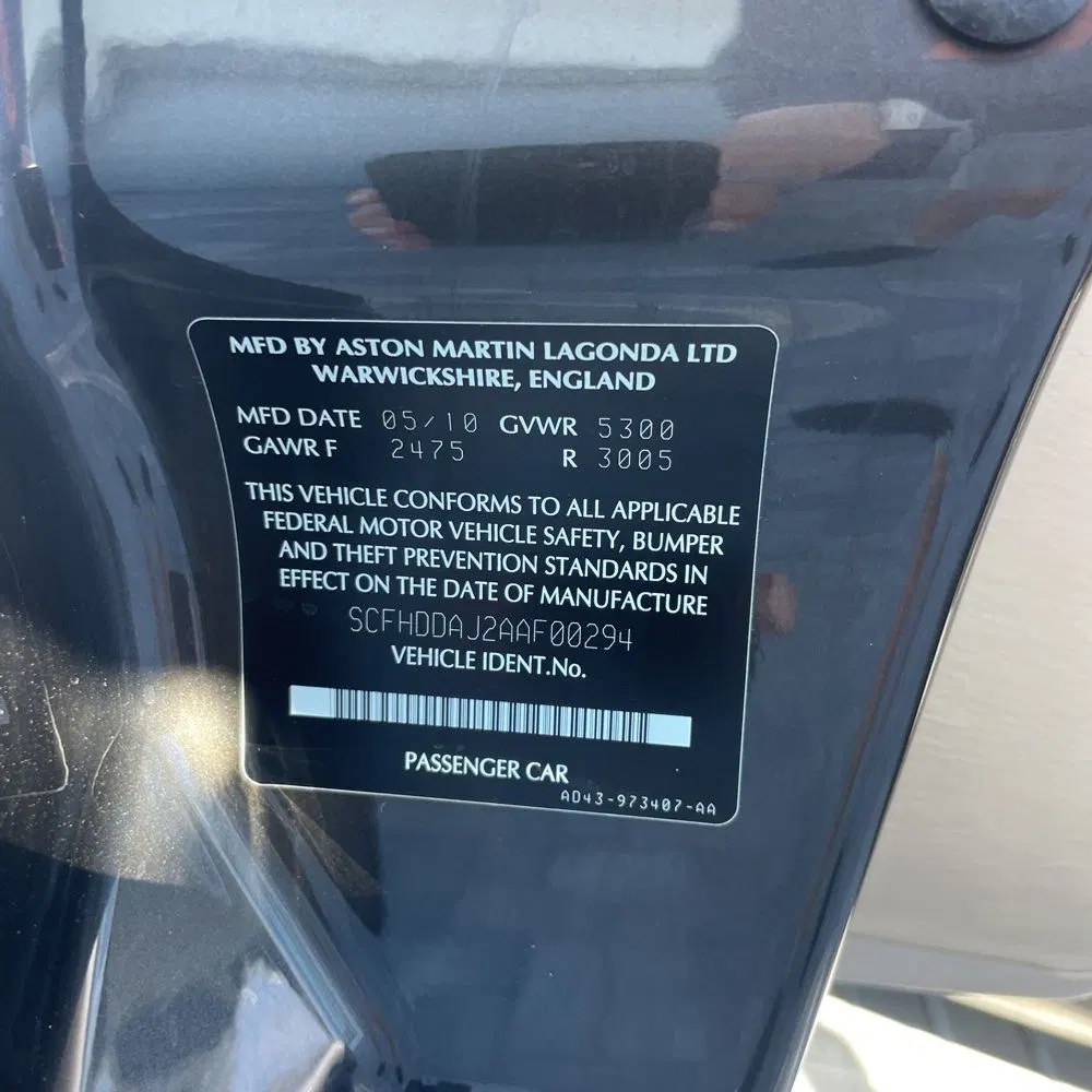 2010 Aston Martin Rapide Base 4D Sedan