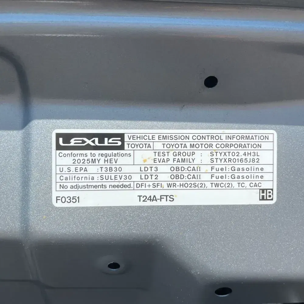 2025 Lexus TX 500h F SPORT Performance Premium