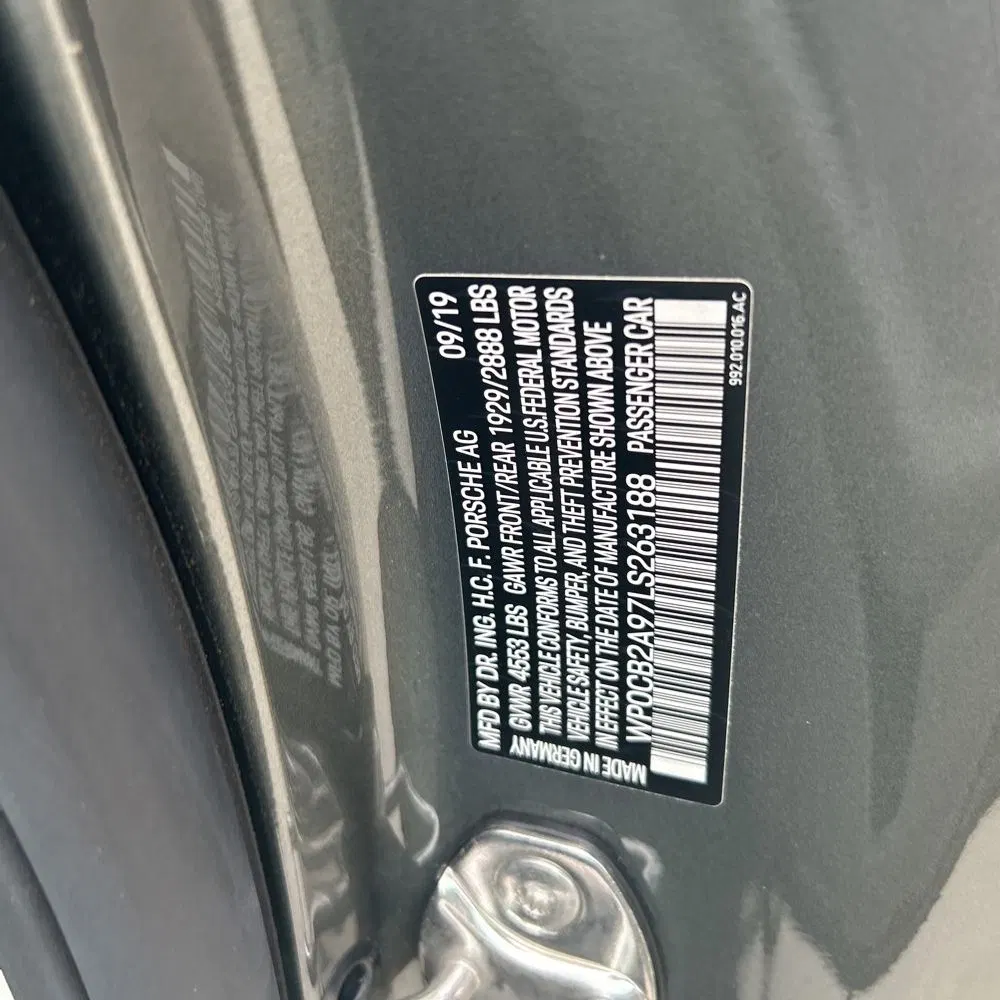2020 Porsche 911 Carrera 4S