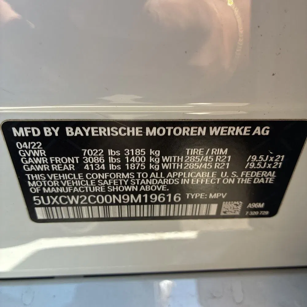 2022 BMW X7 XDrive40i
