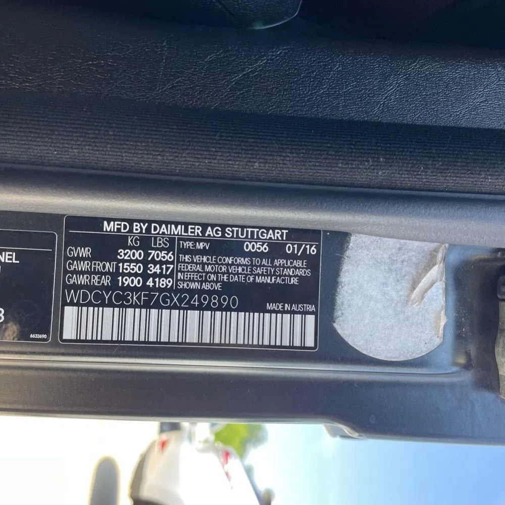 2016 Mercedes-Benz G-Class G 550