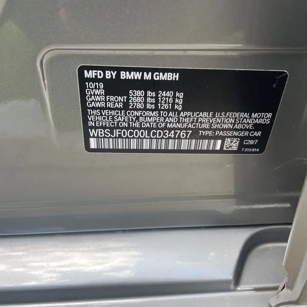 2020 BMW M5 Base