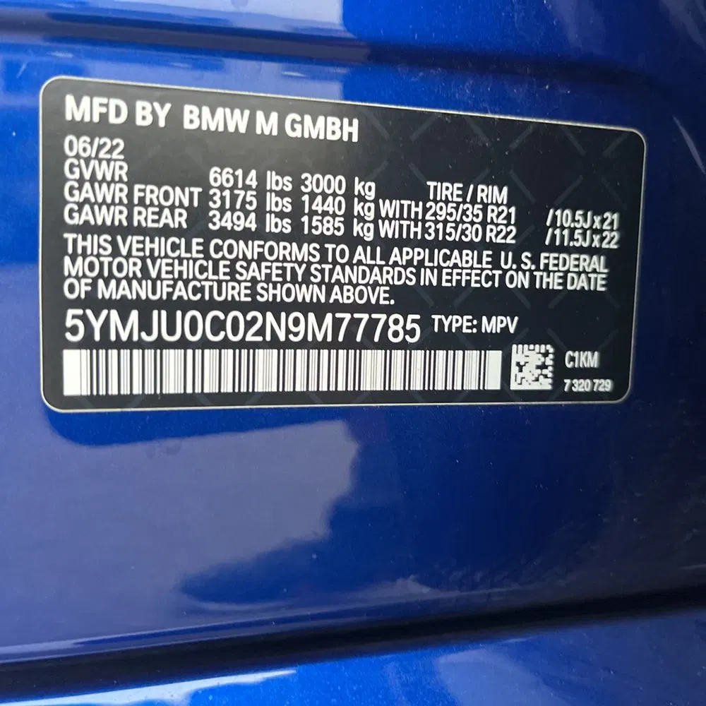 2022 BMW X5 M