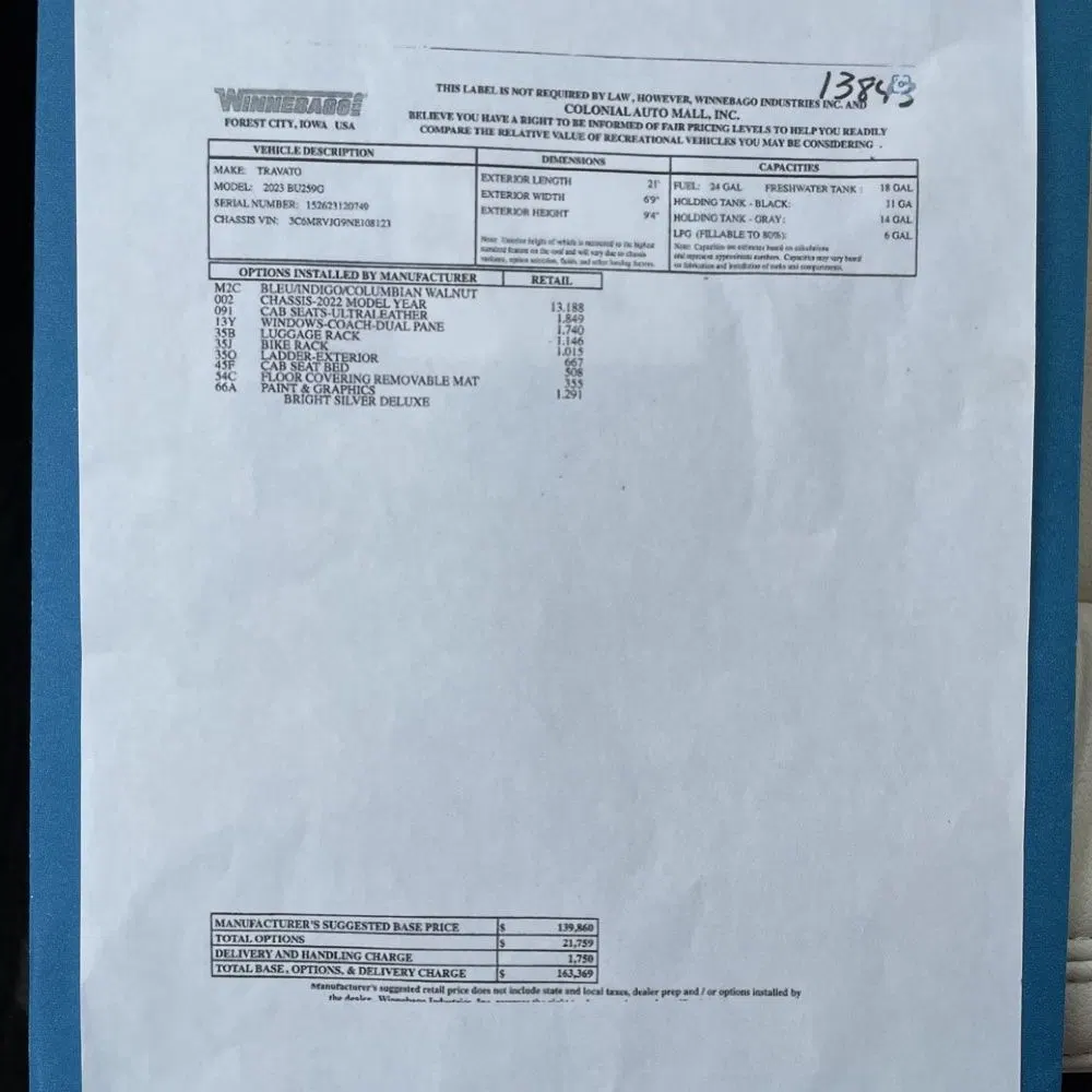 2022 Ram ProMaster 3500 159 WB