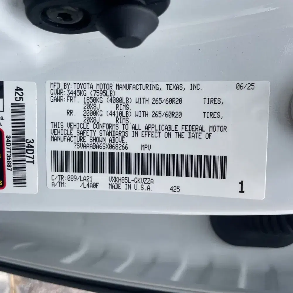 2025 Toyota Sequoia Platinum