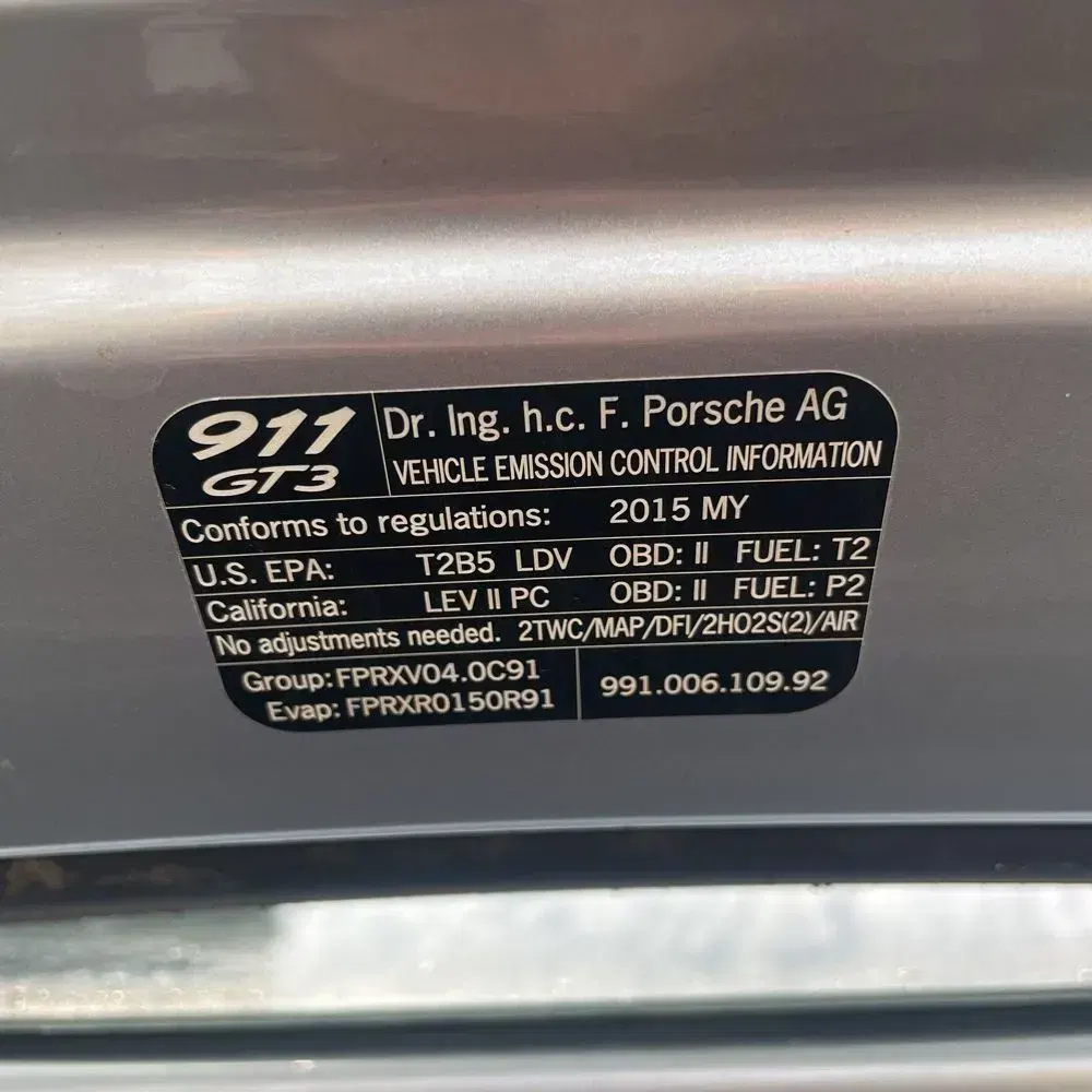 2015 Porsche 911 GT3