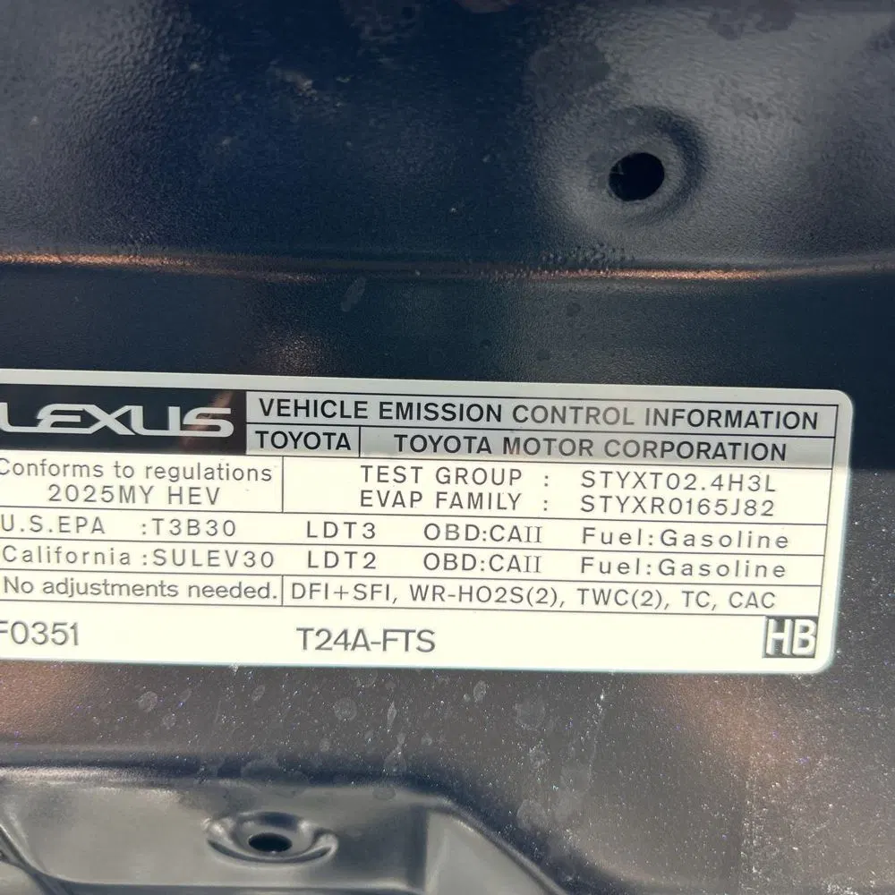 2025 Lexus TX-Series TX500h F Sport Perf3
