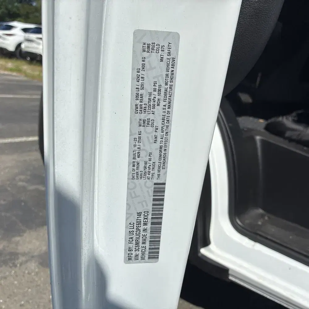 2023 Ram ProMaster 3500 159 WB
