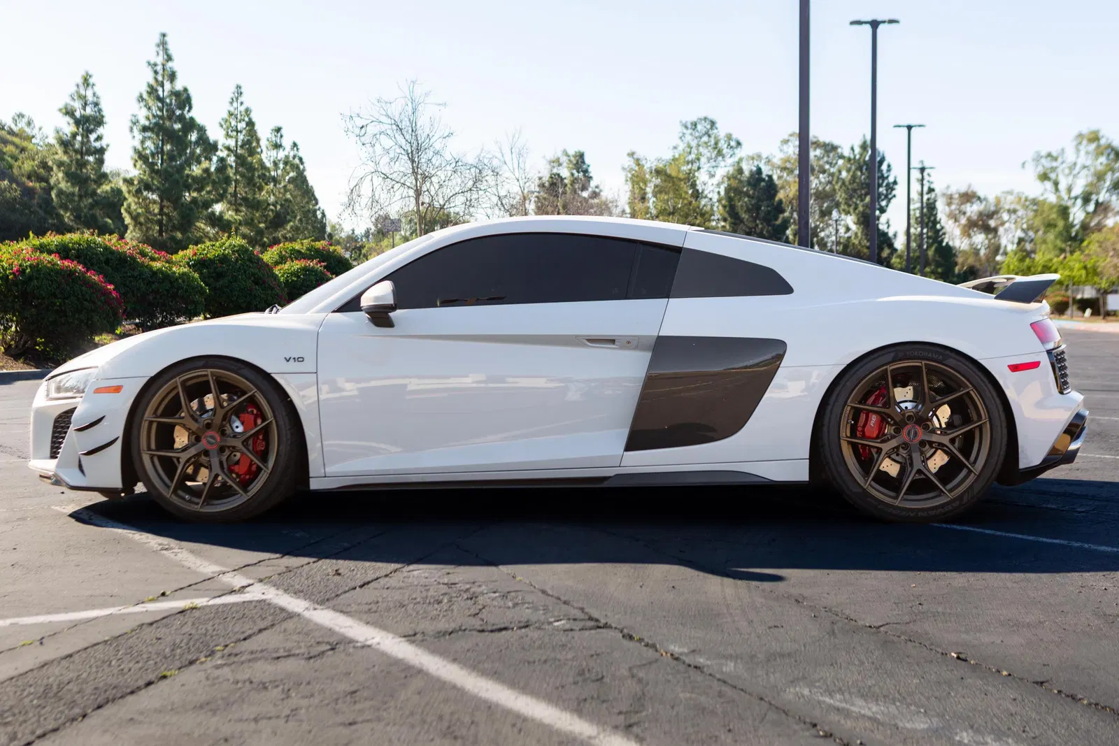 2020 Audi R8 V10 Coupe - Carbon Exterior and Interior Packages, Express Red Diamond-Stitch Full Leather Interior