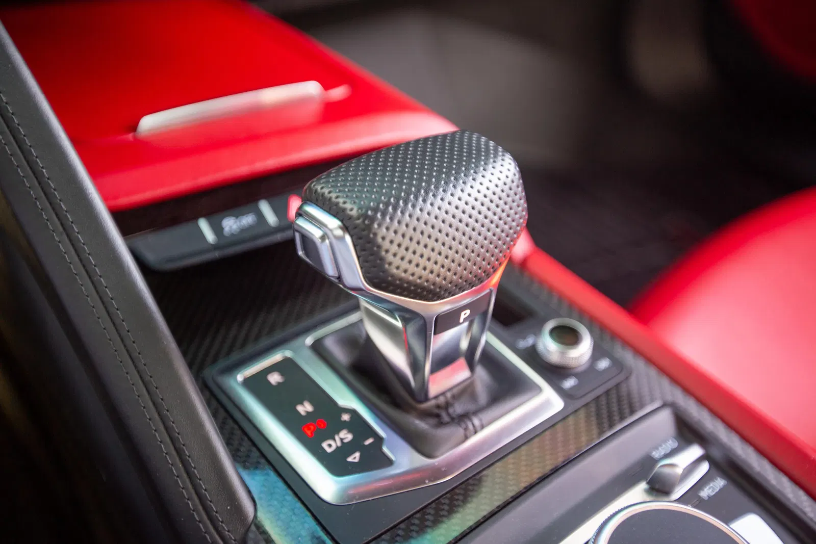 2020 Audi R8 V10 Coupe - Carbon Exterior and Interior Packages, Express Red Diamond-Stitch Full Leather Interior