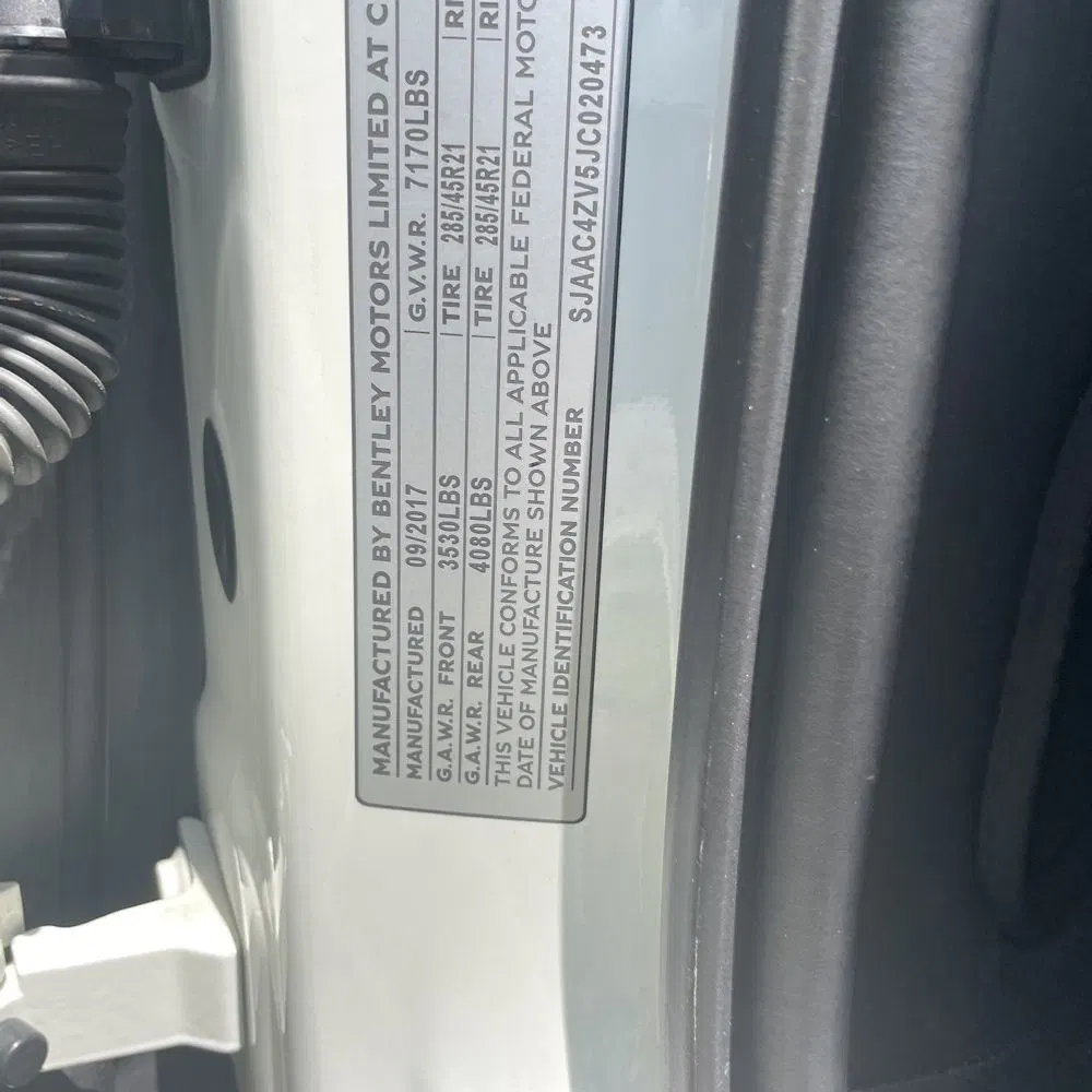 2018 Bentley Bentayga Base