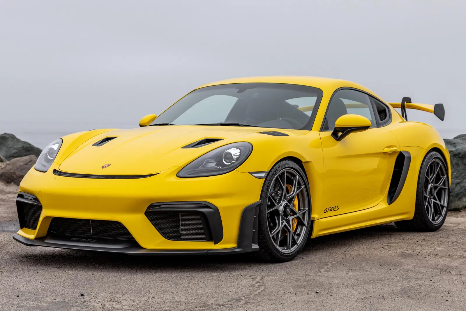 2023 Porsche 718 Cayman GT4 RS - 493-hp Flat-6, Ceramic Composite Brakes, Racing Yellow, Reviewed by Kennan from Cars & Bids