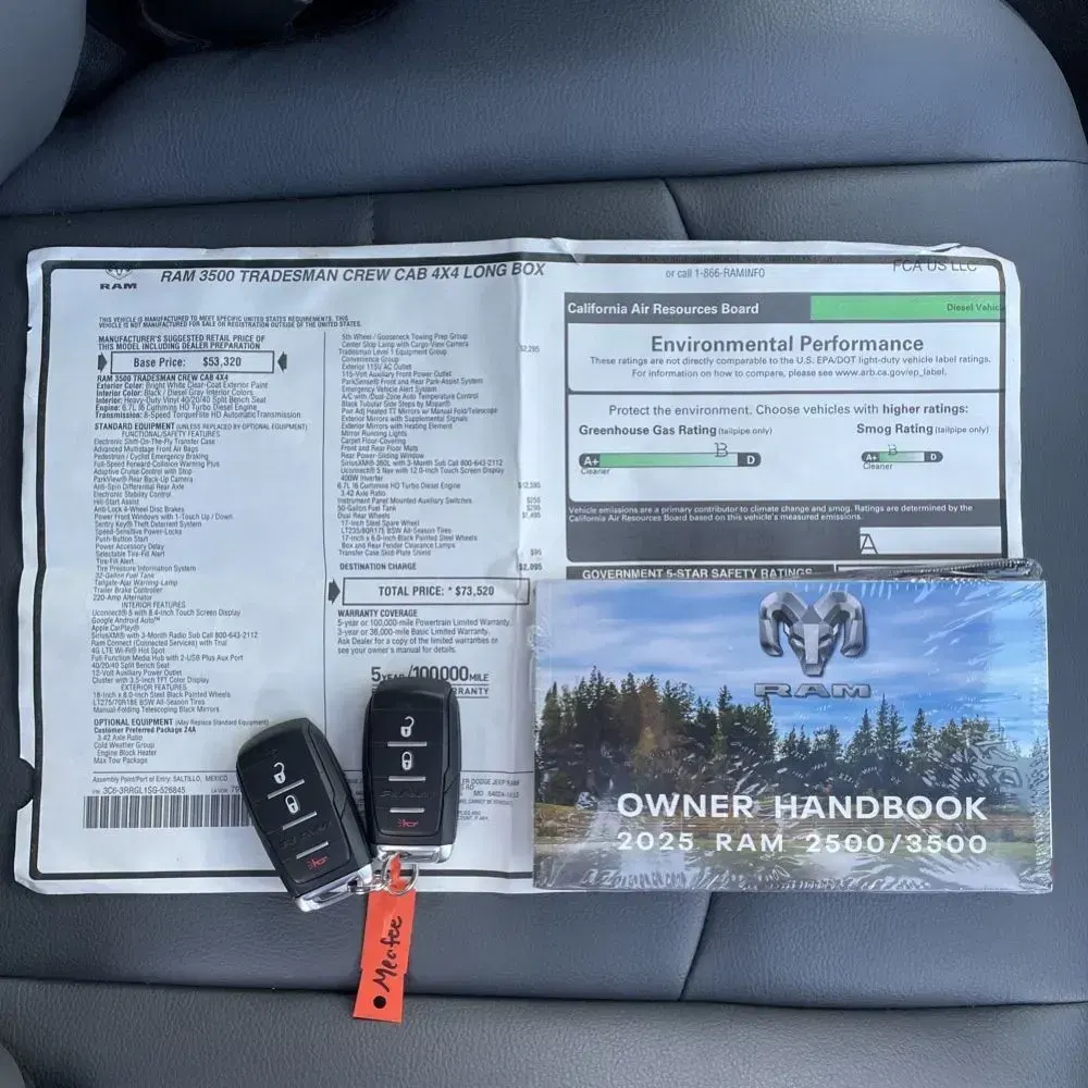 2025 Ram 3500 Tradesman