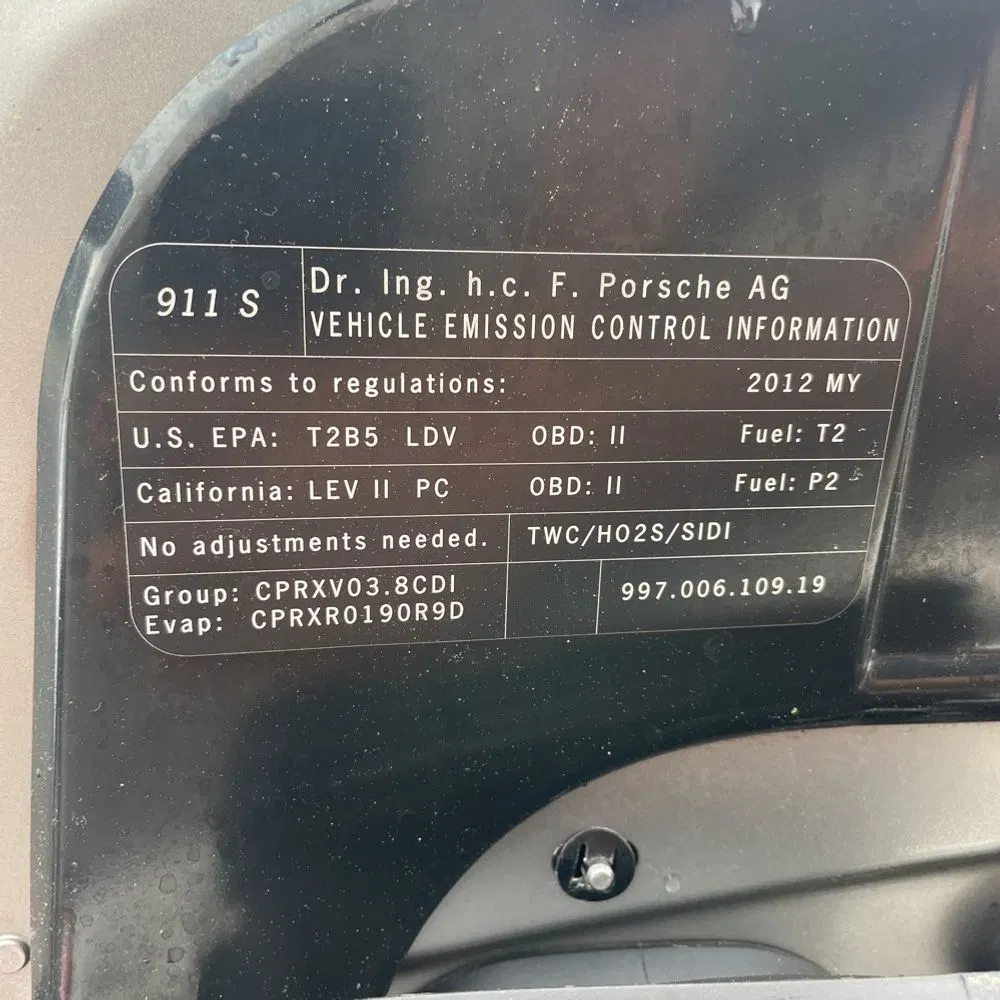 2012 Porsche 911 Carrera S