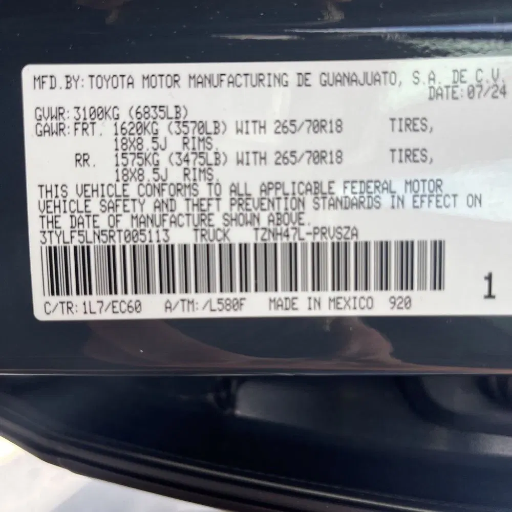 2024 Toyota Tacoma Trailhunter HV