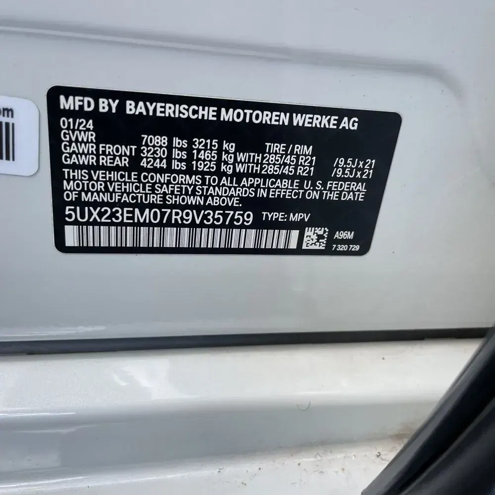 2024 BMW X7 XDrive40i