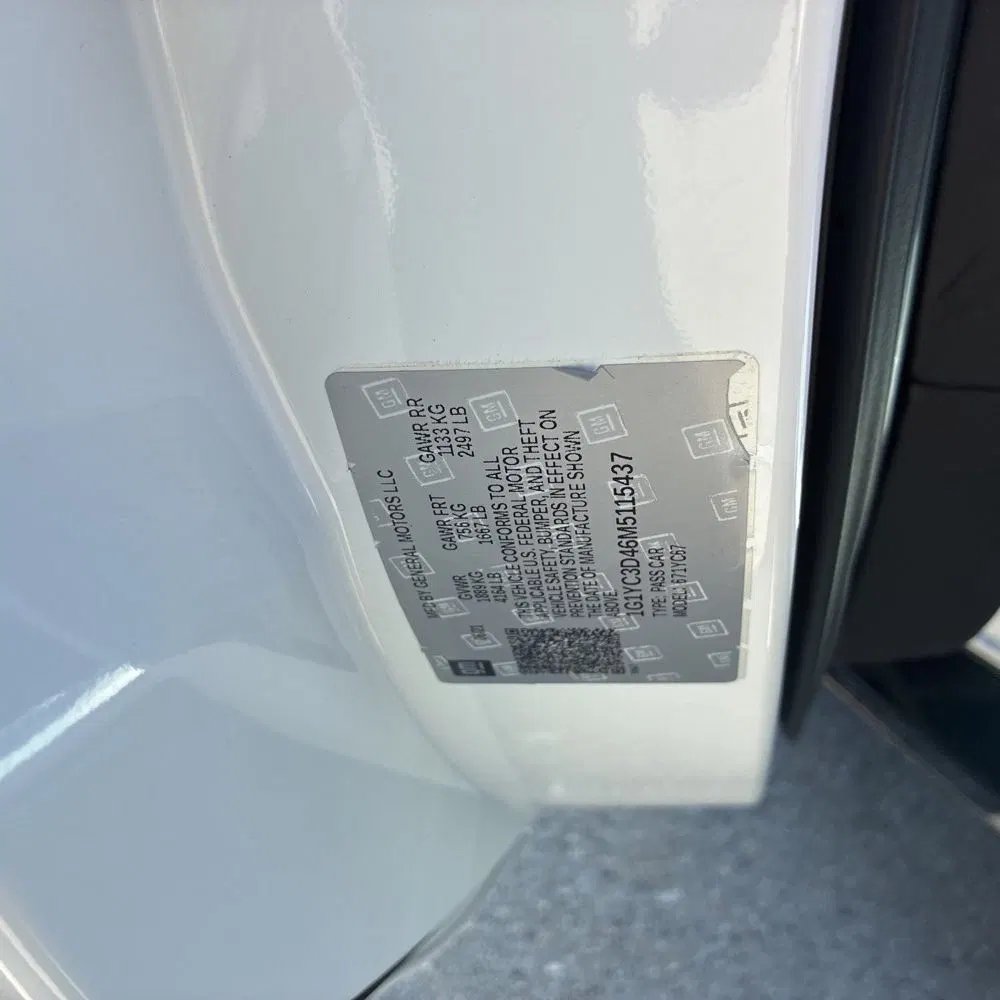 2021 Chevrolet Corvette Stingray