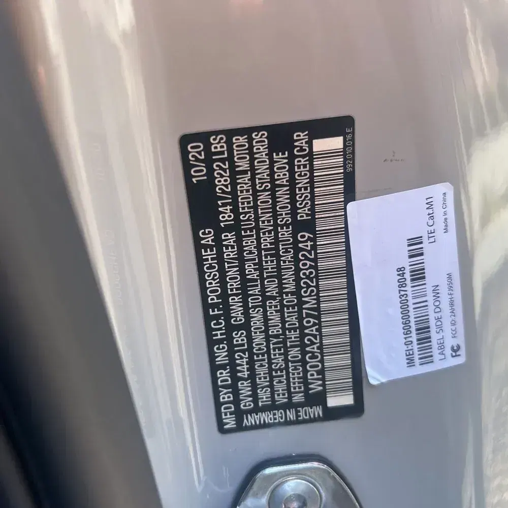 2021 Porsche 911 Carrera