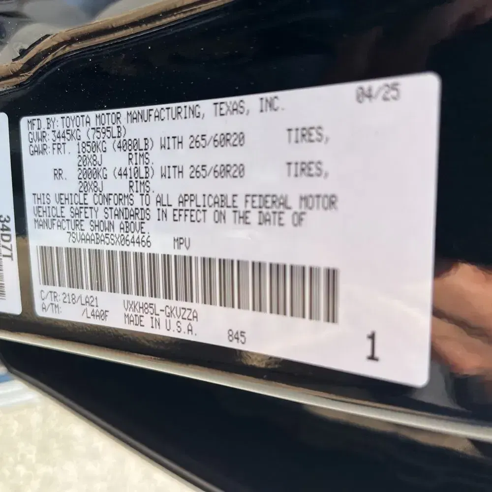 2025 Toyota Sequoia Platinum