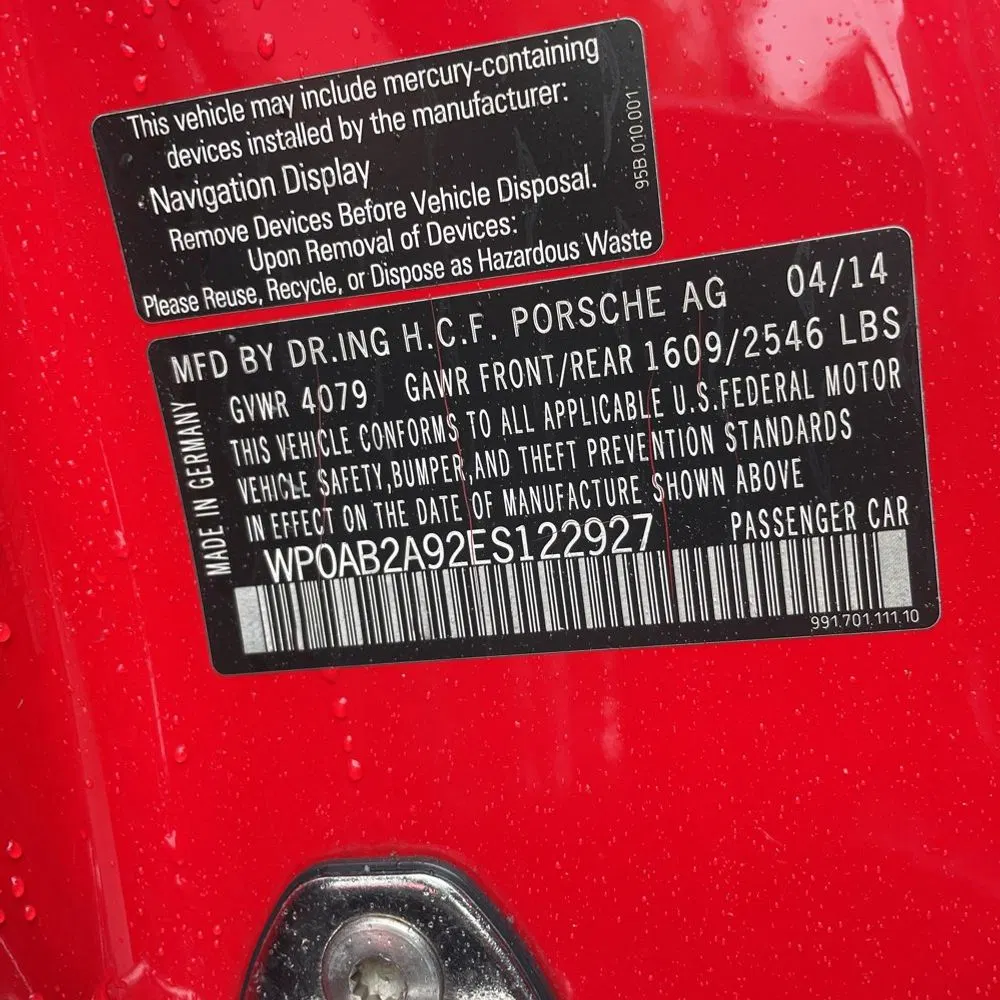 2014 Porsche 911 Carrera S