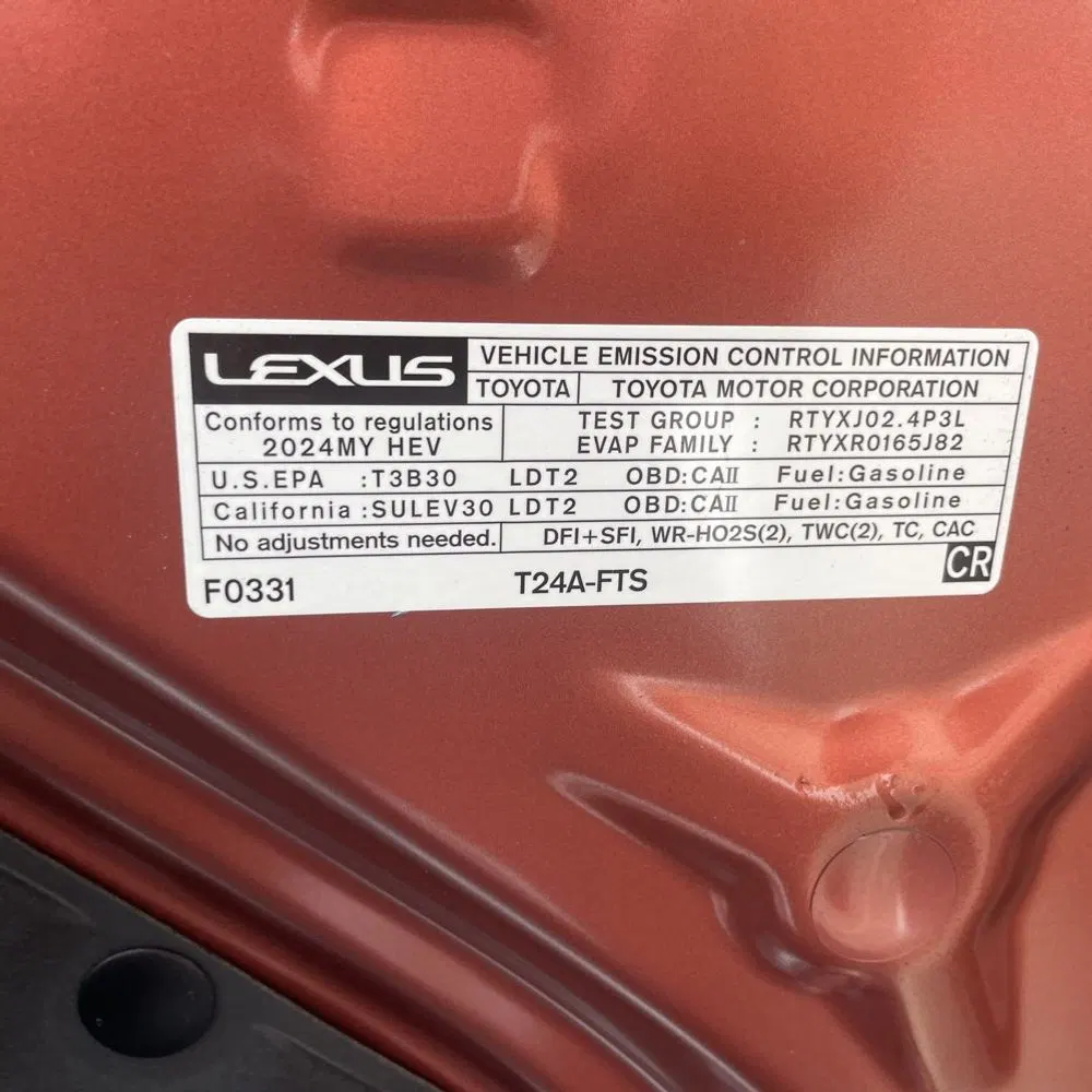 2024 Lexus RX 500h F SPORT Performance