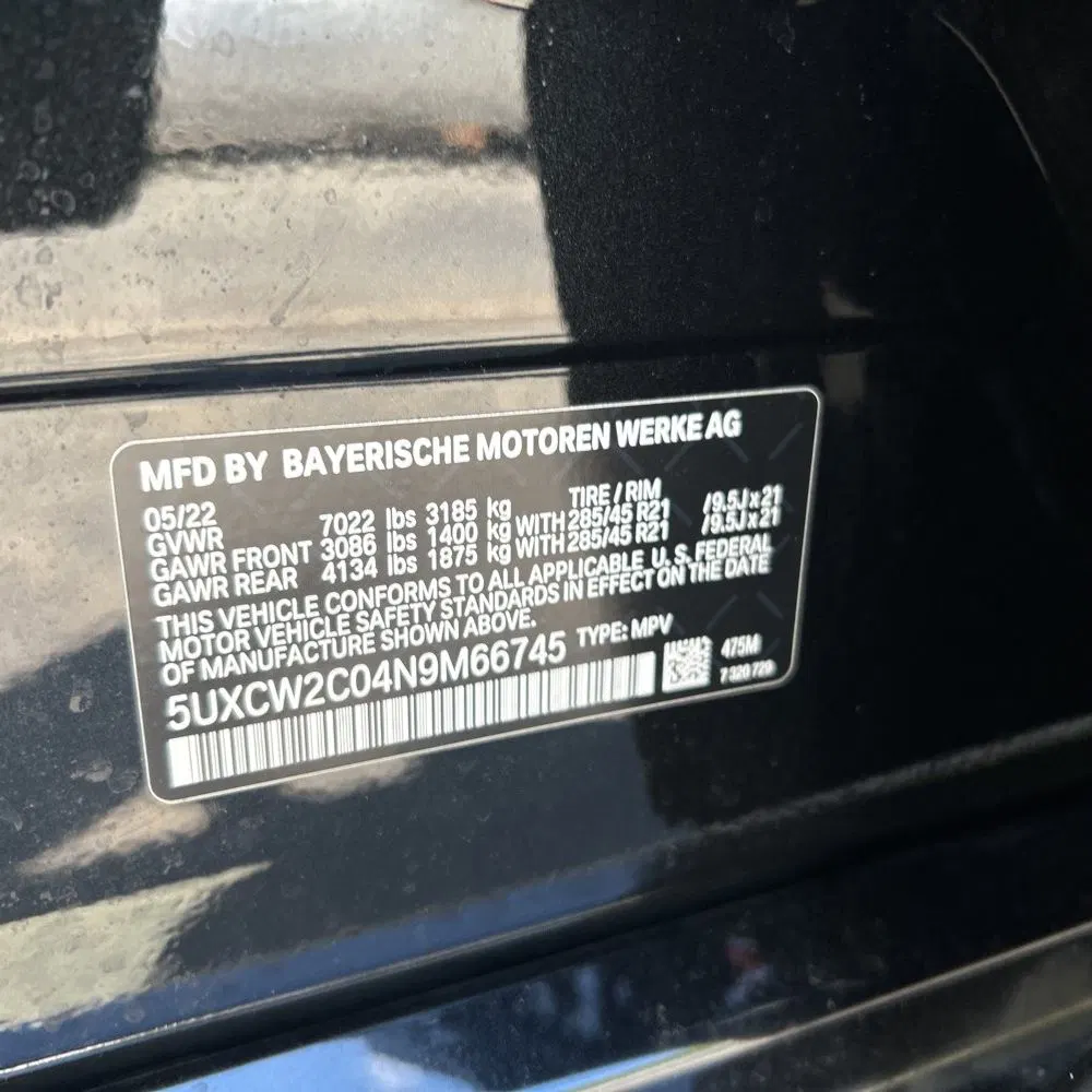 2022 BMW X7 XDrive40i