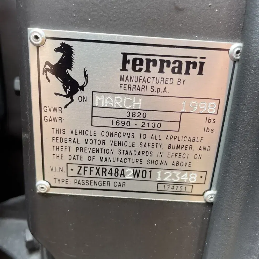 1998 Ferrari F355 F355 spider