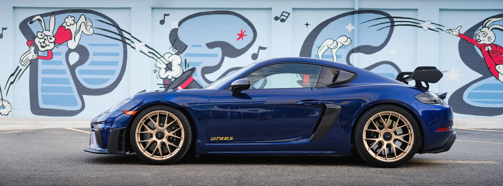 2025 Porsche 718 Cayman GT4 RS Weissach Package - Gentian Blue, Forged Magnesium Wheels, PCCB, 9,000-rpm Flat-6