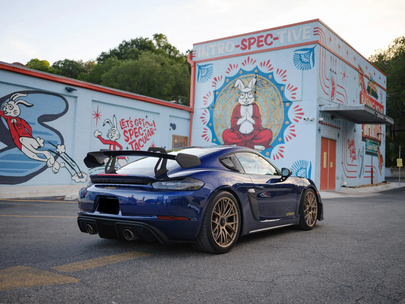 2025 Porsche 718 Cayman GT4 RS Weissach Package - Gentian Blue, Forged Magnesium Wheels, PCCB, 9,000-rpm Flat-6