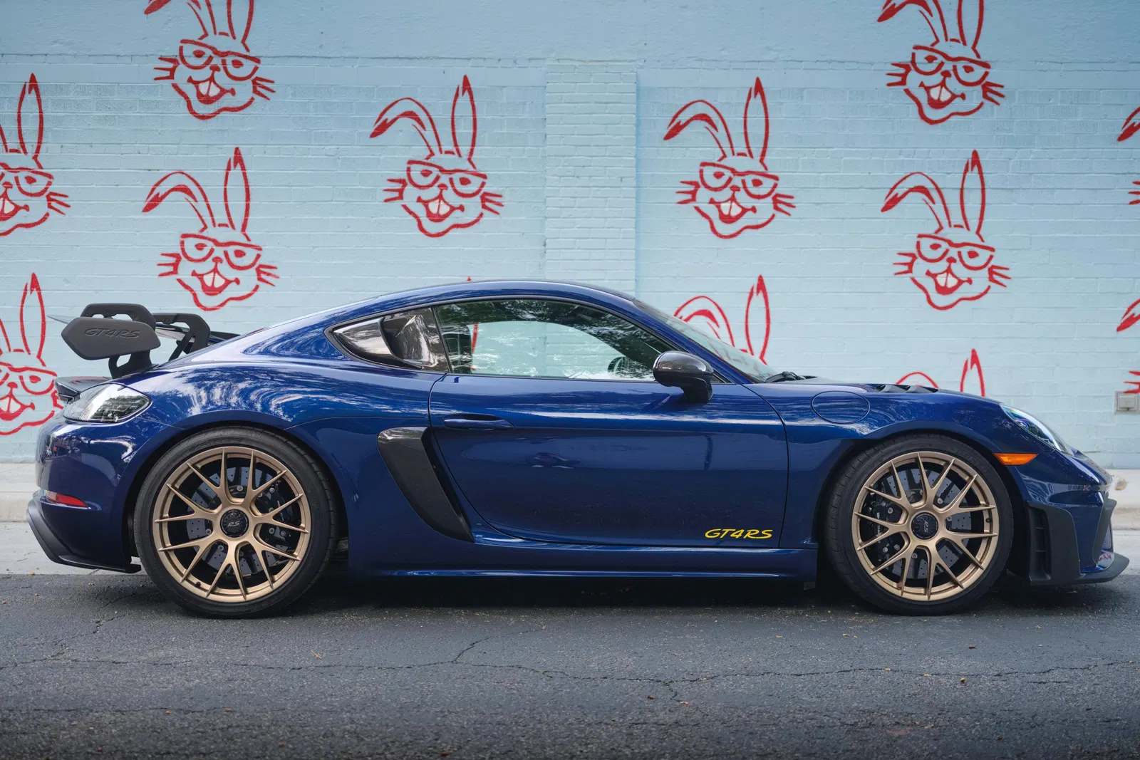 2025 Porsche 718 Cayman GT4 RS Weissach Package - Gentian Blue, Forged Magnesium Wheels, PCCB, 9,000-rpm Flat-6
