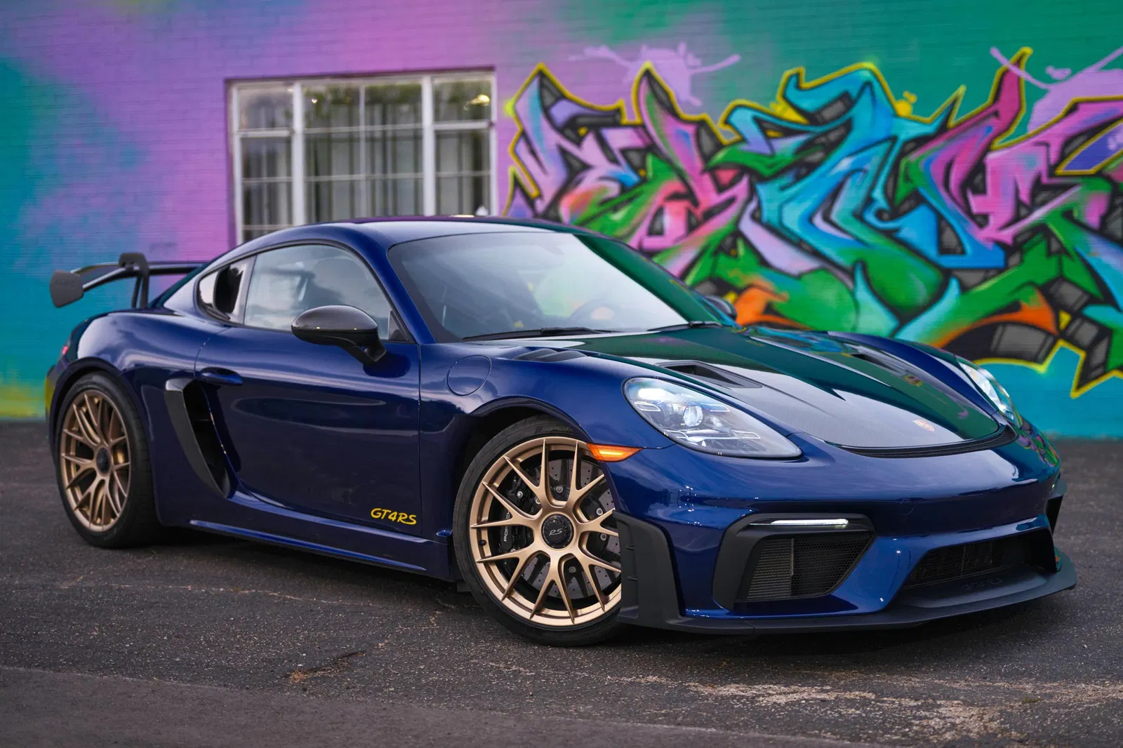 2025 Porsche 718 Cayman GT4 RS Weissach Package - Gentian Blue, Forged Magnesium Wheels, PCCB, 9,000-rpm Flat-6