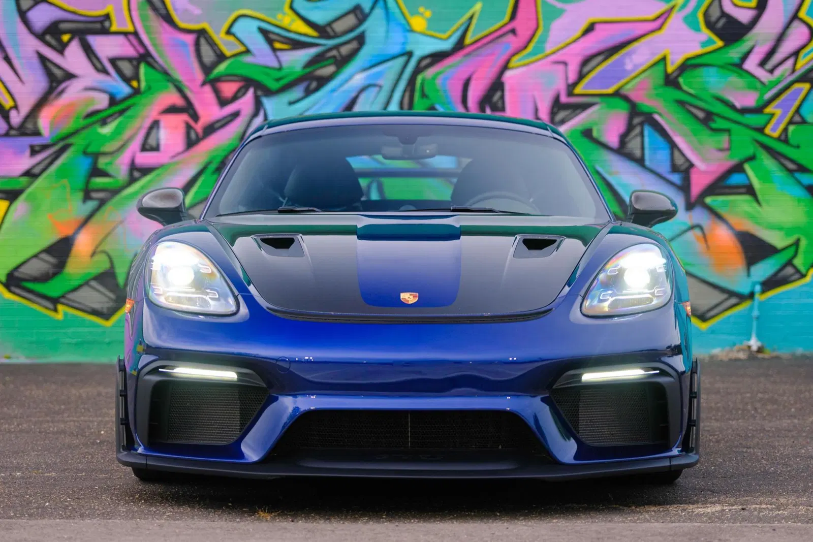 2025 Porsche 718 Cayman GT4 RS Weissach Package - Gentian Blue, Forged Magnesium Wheels, PCCB, 9,000-rpm Flat-6