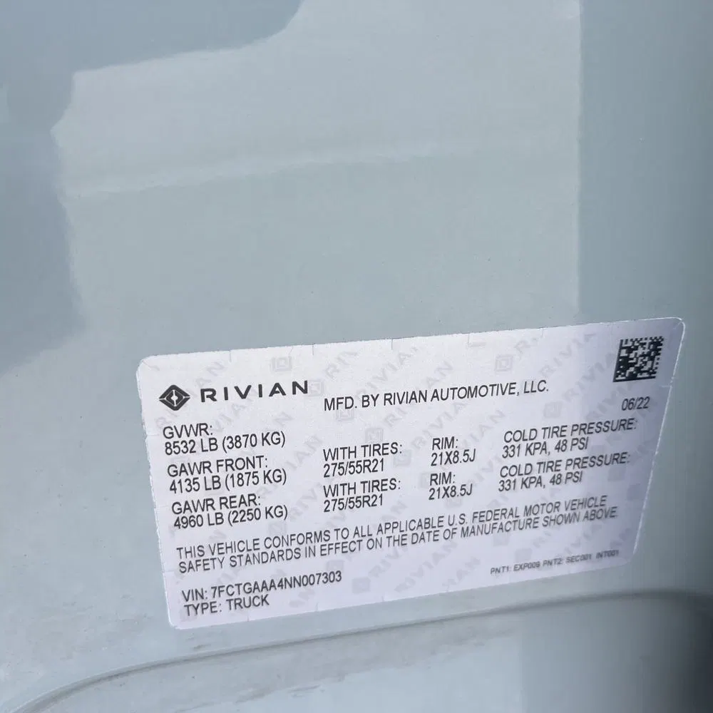 2022 Rivian R1T Adventure