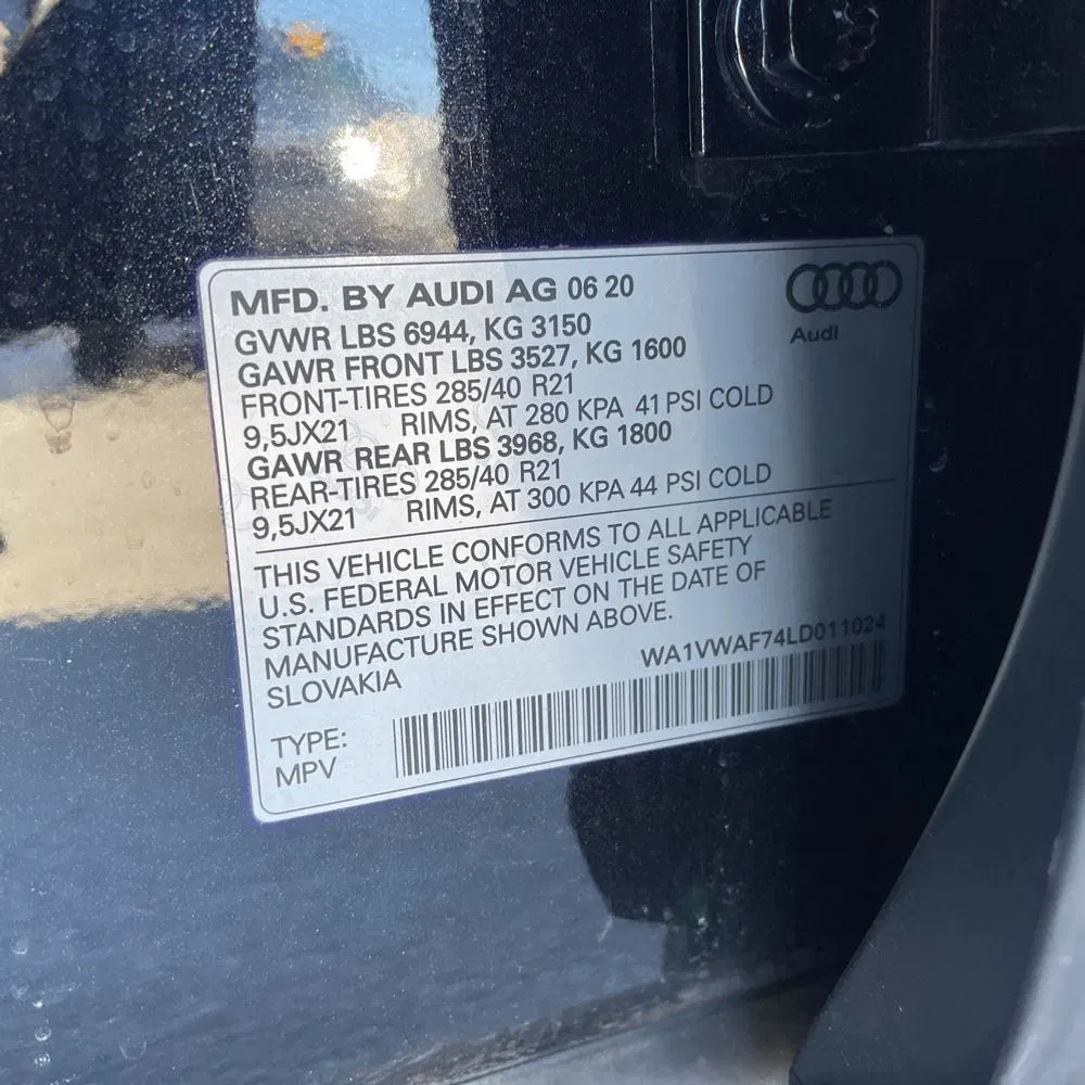 2020 Audi SQ7 Prestige