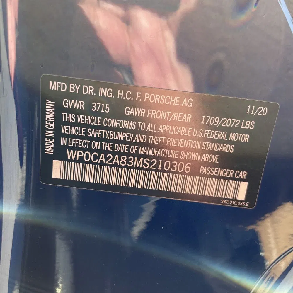 2021 Porsche 718 Boxster Base