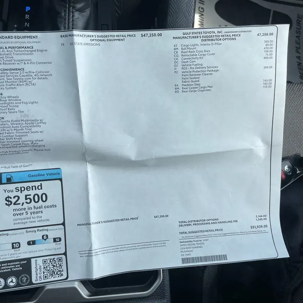 2025 Toyota 4Runner TRD Sport