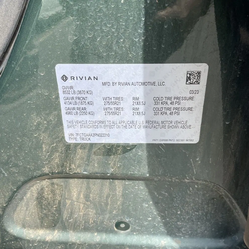 2023 Rivian R1T Adventure Quad-Motor