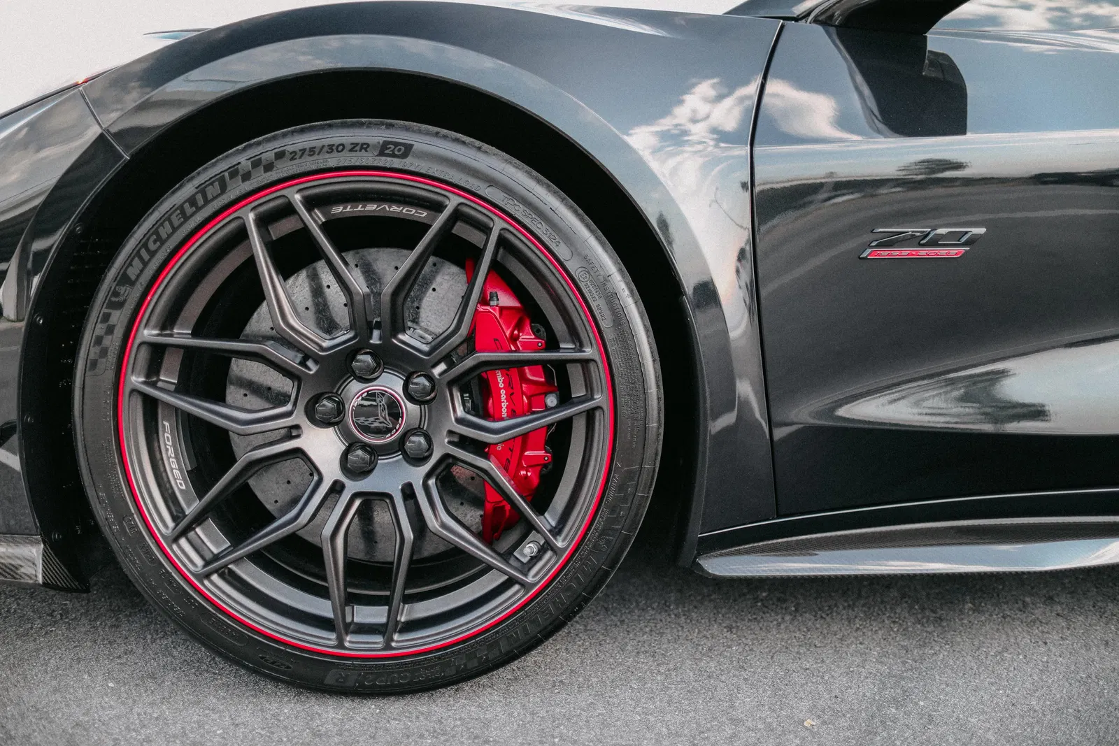 2023 Chevrolet Corvette Z06 Coupe 70th Anniversary Edition - ~600 Miles, LT6 V8, Visible Carbon Fiber Aero Package, 1 of 1 Specification