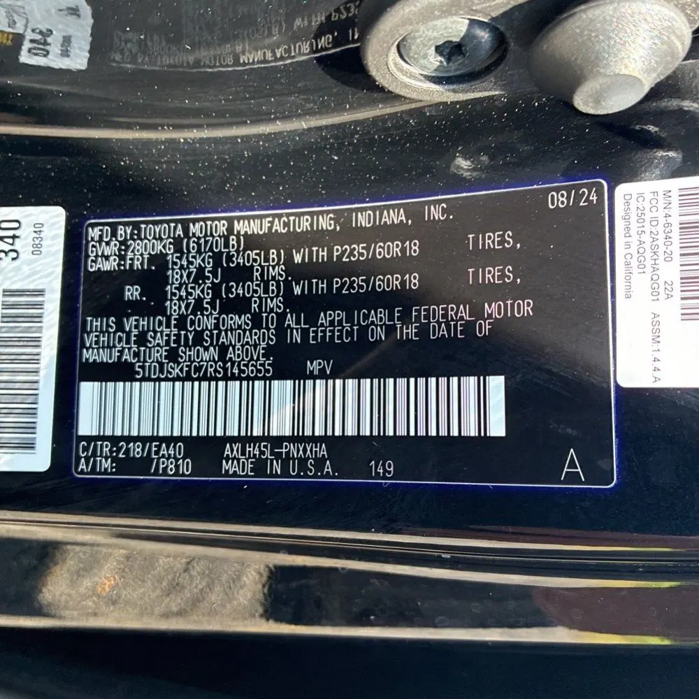 2024 Toyota Sienna XLE 7-Passenger
