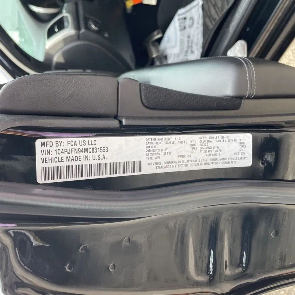 2021 Jeep Grand Cherokee Trackhawk