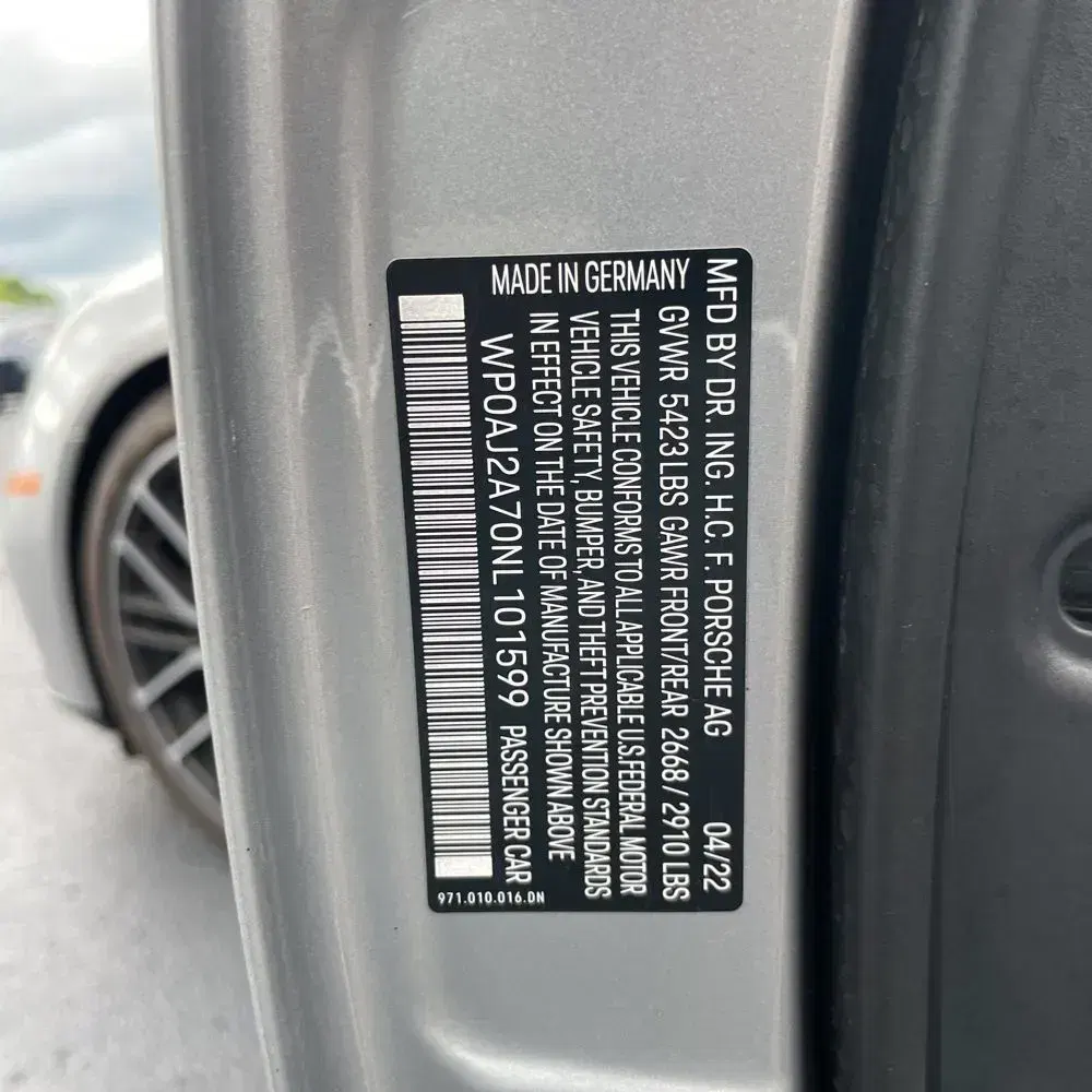 2022 Porsche Panamera Platinum Edition