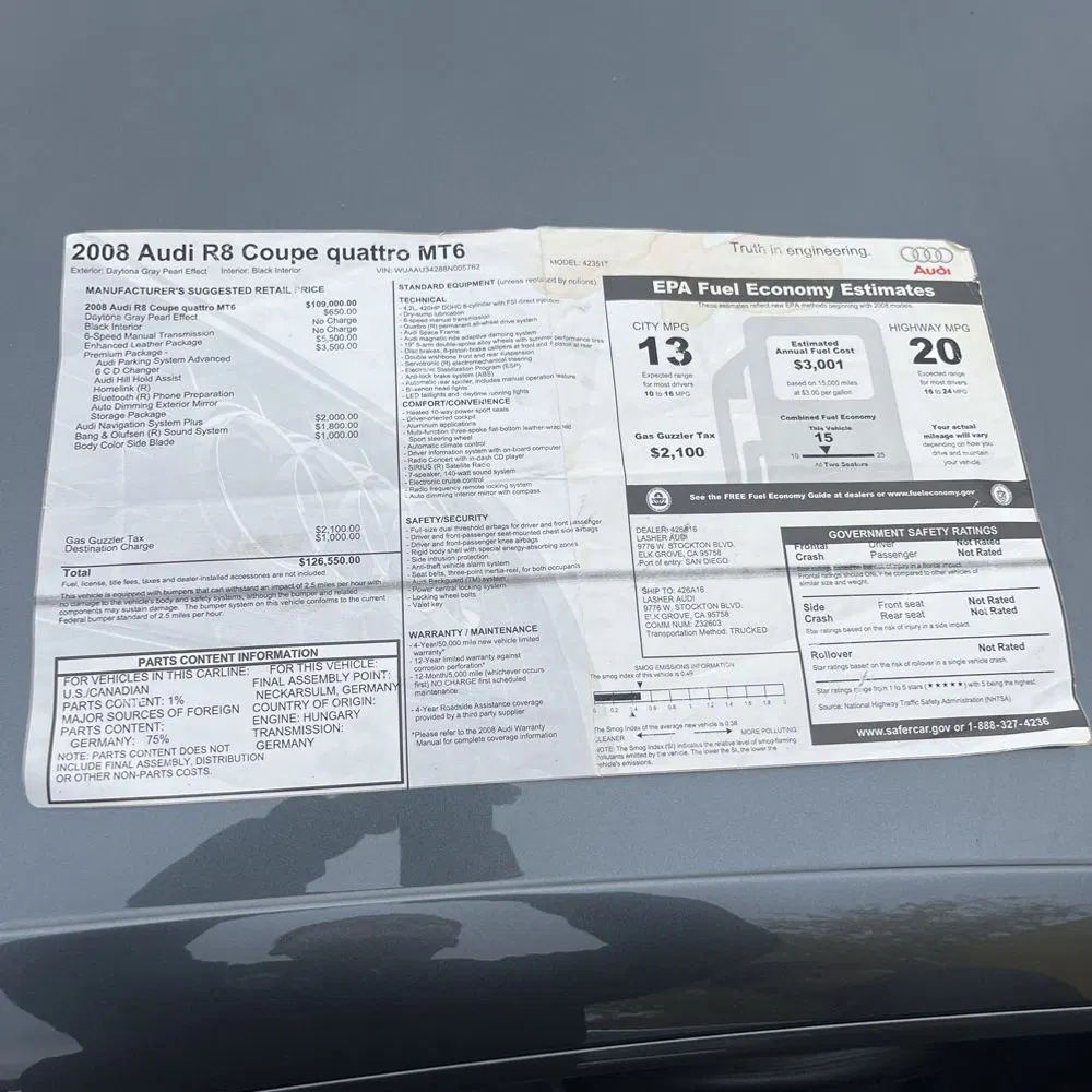 2008 Audi R8