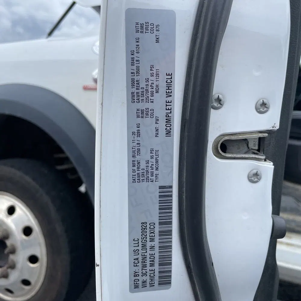 2021 Ram Commercial Tradesman CA60-84 CREW CAB/CHASSIS 4X4 6.7L